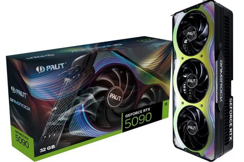 Видеокарты GeForce RTX 5090 теперь продаются в России по цене от 350 тыс. рублей с гарантией