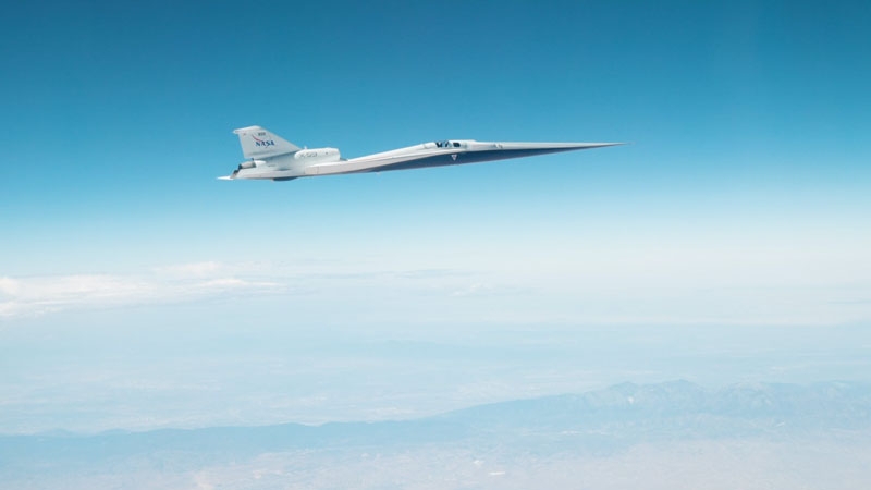 Прототип тихого сверхзвукового лайнера NASA X-59 впервые достиг отметки 1,4 скорости Маха