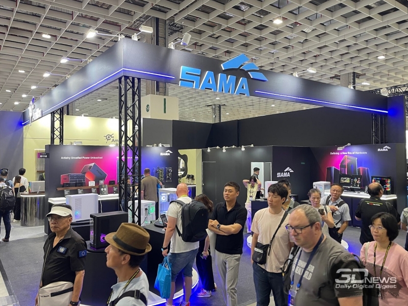 SAMA на Computex 2026: необычные корпуса, СЖО с двумя экранами и новые блоки питания
